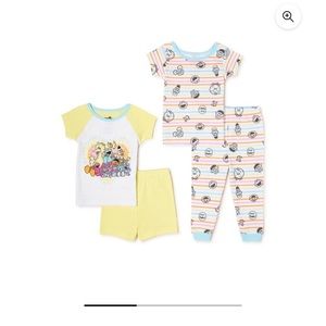 NWT Sesame Street 2 cotton pajama sets (4 pieces total) size 12M